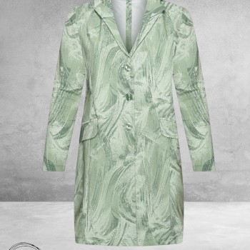 Plus Basics Blazer Midi Jacket Green Meadow