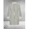 Plus Basics Blazer Long Jacket Breton Stripe