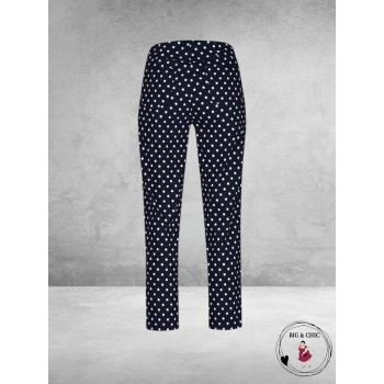 ROBELL Broek Bella Navy/Witte Dots