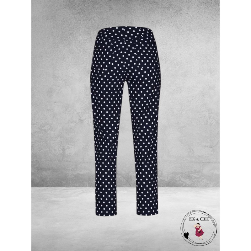 ROBELL Broek Bella Navy/Witte Dots