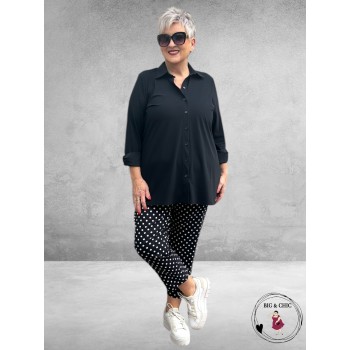 ROBELL Broek Bella Navy/Witte Dots