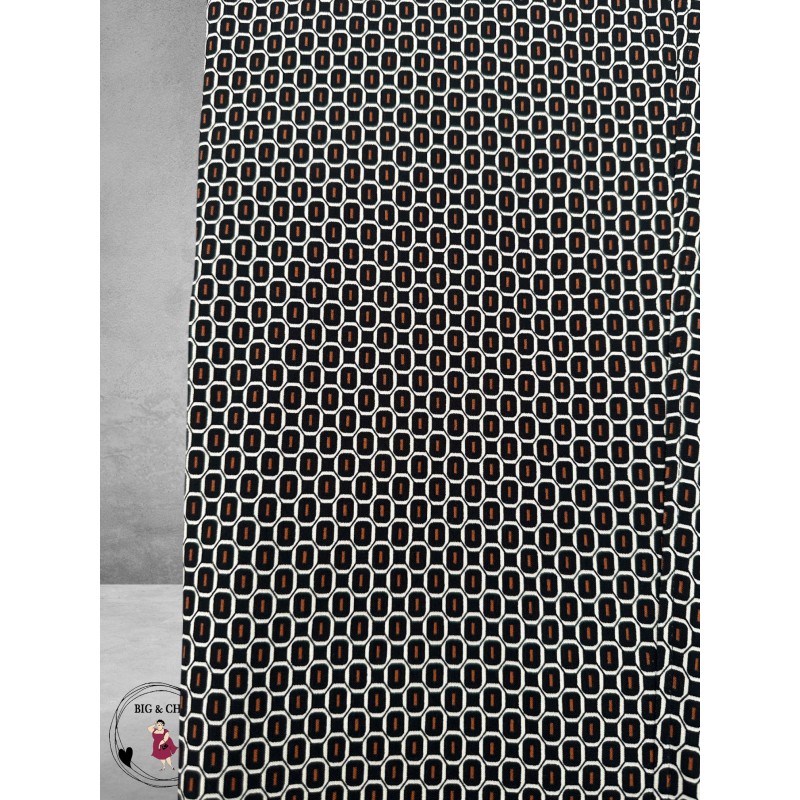 ROBELL Broek Bella Zwart/Bruin/Wit