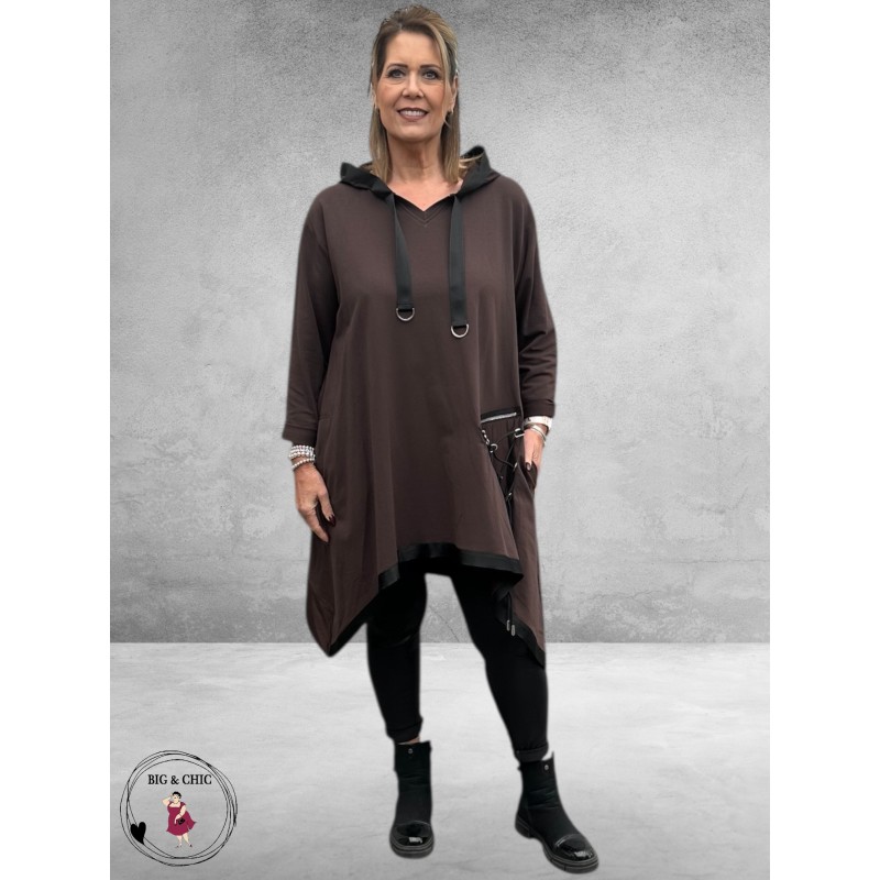 SINNE DESIGN Tuniek/Jurk Bruin