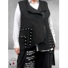 SINNE DESIGN Gilet Zwart Suède-Look