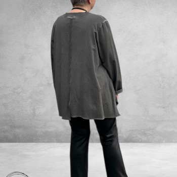 SINNE Shirt Katoen A-Lijn Grijs