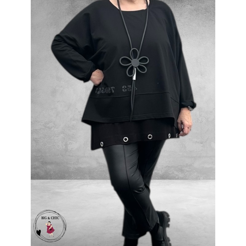 SINNE DESIGN Sweater Zwart/Grijs