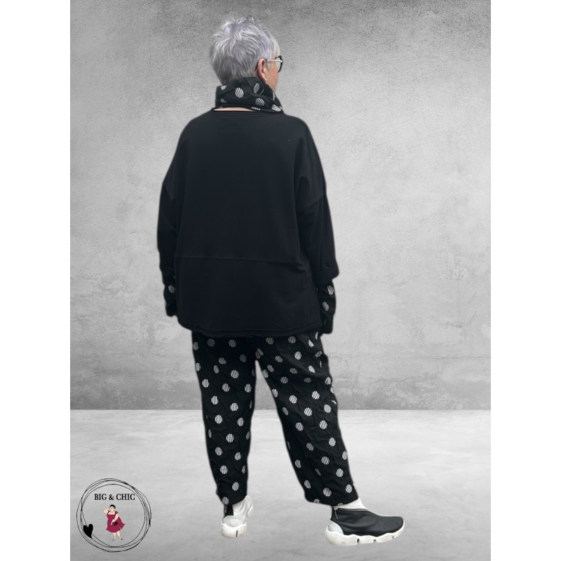 SINNE DESIGN Sweater  Zwart Witte Cijfers