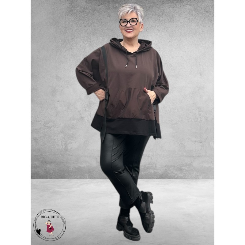 SINNE DESIGN Hoodie Stoer  Bruin