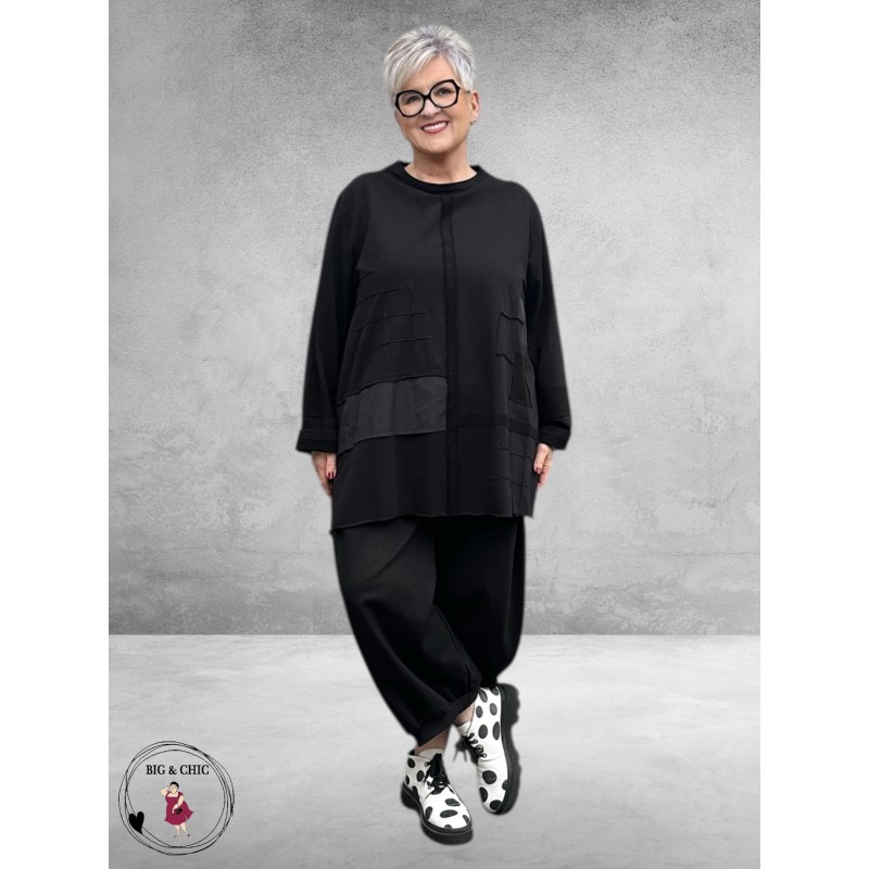 SINNE DESIGN Tuniek Zwart Blokjes