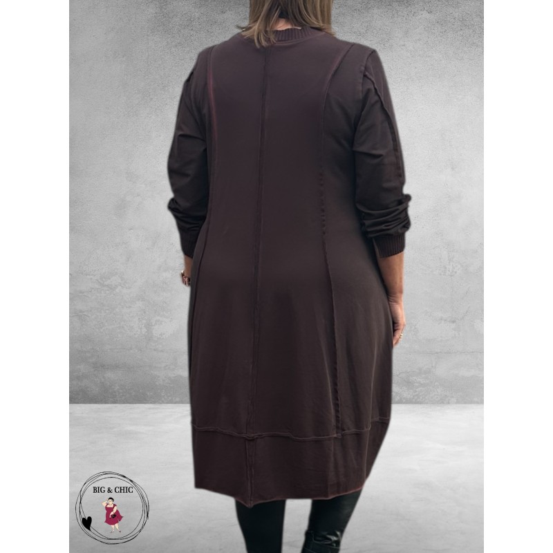 SINNE DESIGN Jurk Bruin