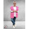 SISSI Gilet Gebreid Franjes Roze
