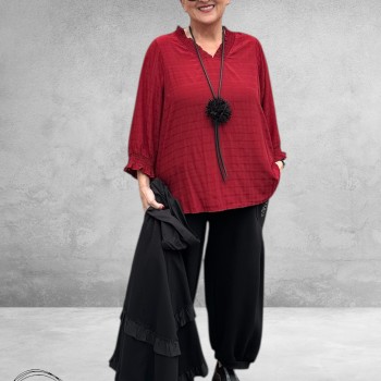 STUDIO Blouse Feodora Bordeaux Rood