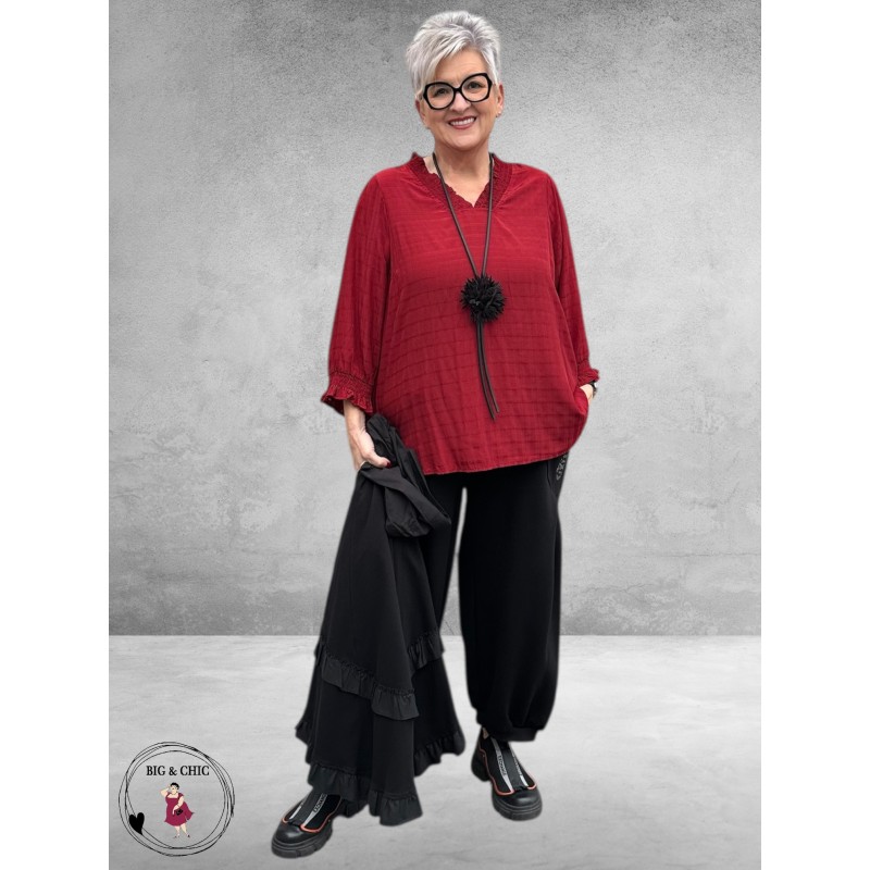 STUDIO Blouse Feodora Bordeaux Rood