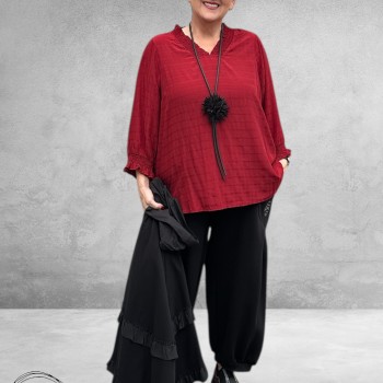 STUDIO Blouse Feodora Bordeaux Rood