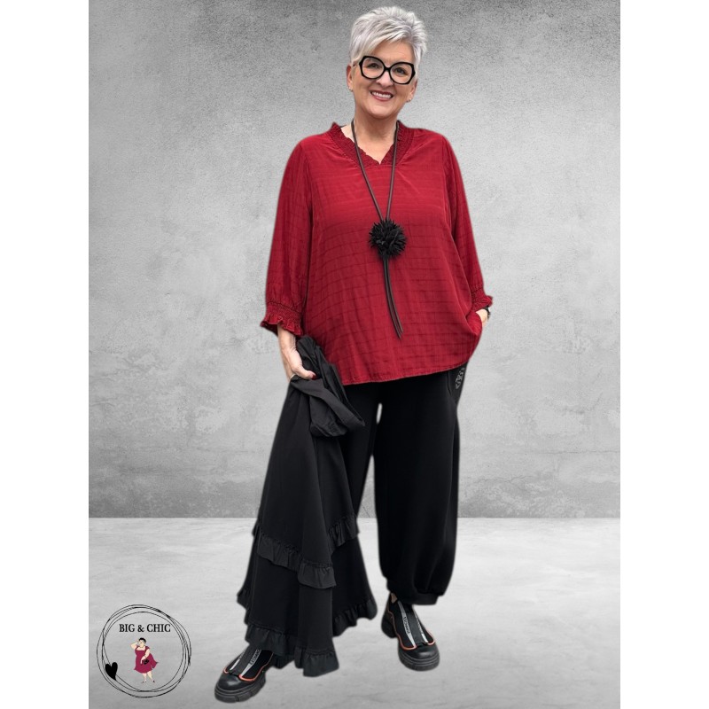 STUDIO Blouse Feodora Bordeaux Rood