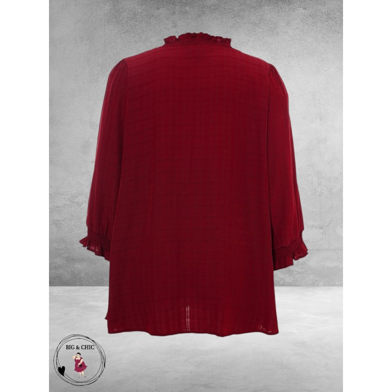 STUDIO Blouse Feodora Bordeaux Rood