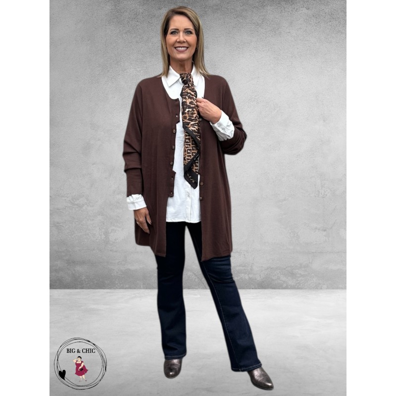 STUDIO Cardigan Norella Bruin