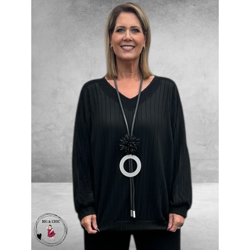 STUDIO Shirt Ema Zwart 