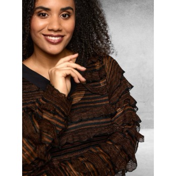 STUDIO Jurk Edith Brown