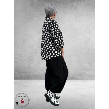 STUDIO Blouse/Shirt Stiff White Dots