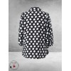 STUDIO Blouse/Shirt Stiff White Dots