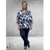 STUDIO Blouse Feodora Blauw/Wit