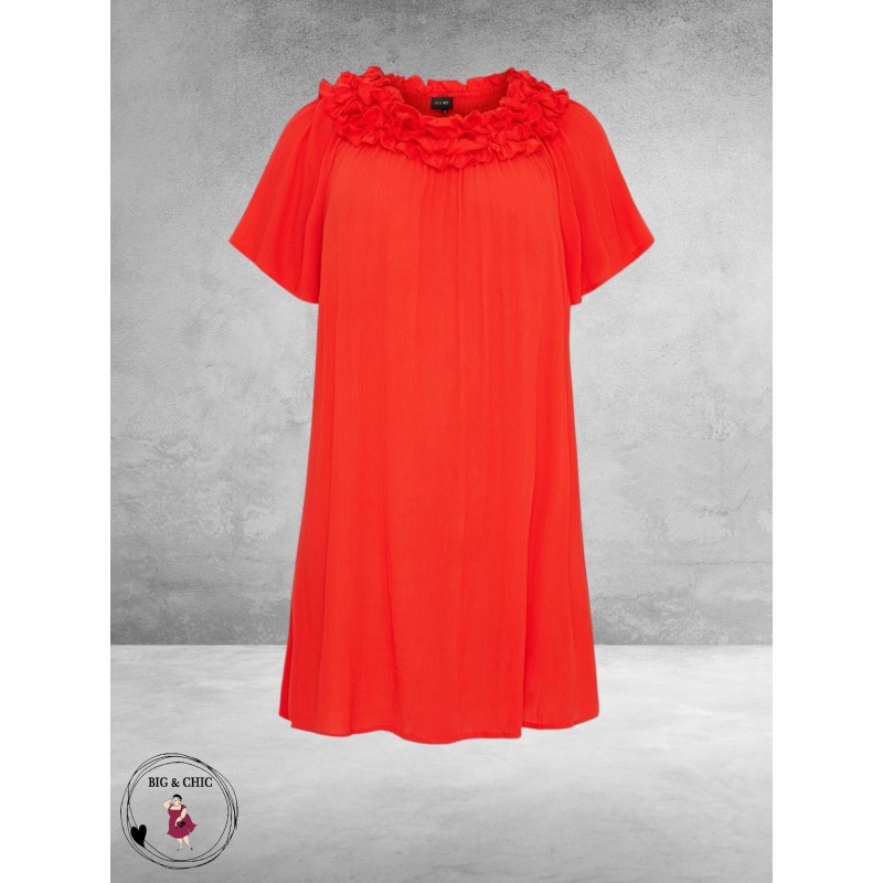 NO.1 by OX  Jurk/Tuniek Carmen Rood