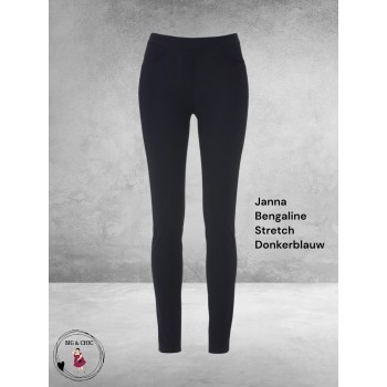 Stark Pantalon JANNA  Stretch Donnkerblauw