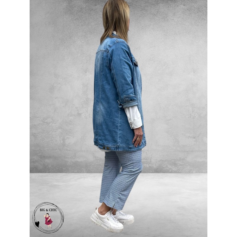 Stark Pantalon JANNA 72 Blauw-Wit