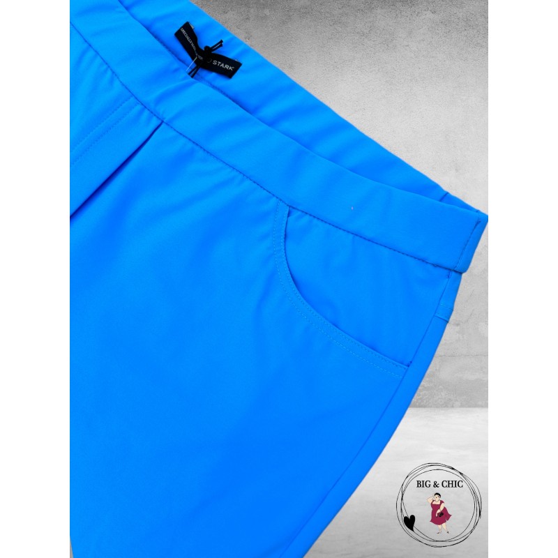 STARK Broek JANNA Straight Travel Azuur Blauw