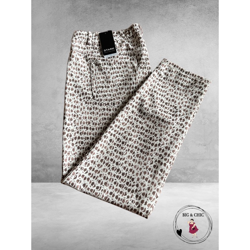 Stark Pantalon JANNA 72 BRUIN/ECRU