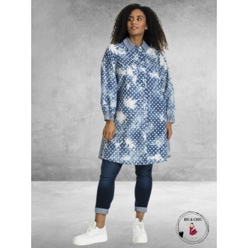 STUDIO Tuniek/Blouse Emille Denim Dot/Stripe