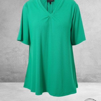 STUDIO Shirt A-Lijn Lykke Rib Groen