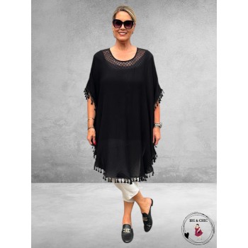 STUDIO Poncho/Tuniek Luna Zwart