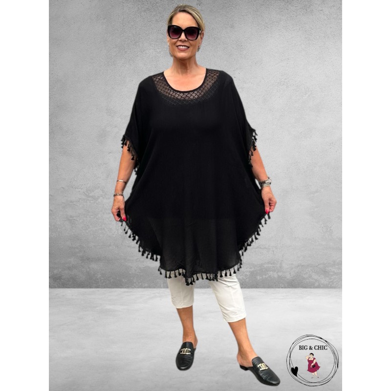 STUDIO Poncho/Tuniek Luna Zwart