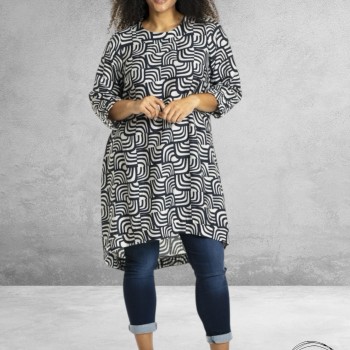 STUDIO Jurk Lonetta Navy/White