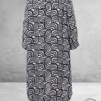 STUDIO Jurk Lonetta Navy/White