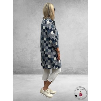 STUDIO Tuniek/Doorknoop Blouse Emillie Patchwork