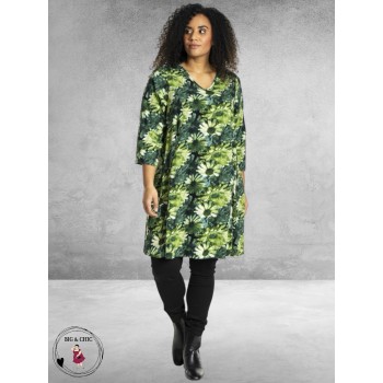 Studio Jurk BRIGITTE Groen Bloemen