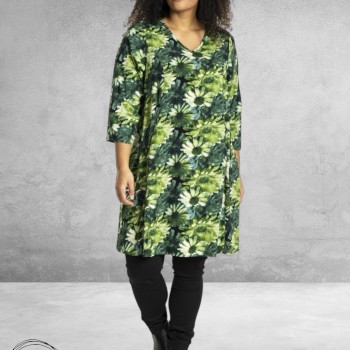 Studio Jurk BRIGITTE Groen Bloemen