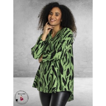 STUDIO Shirt  A-Lijn Berit Green/Black