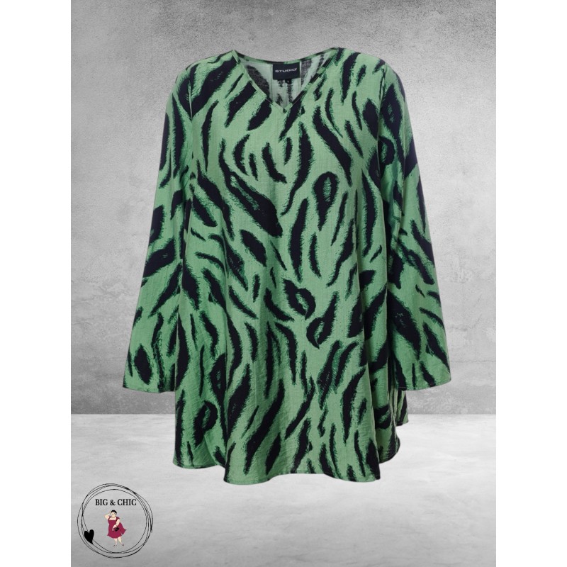 STUDIO Shirt  A-Lijn Berit Green/Black