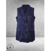 STUDIO Gilet Naia Blue/White
