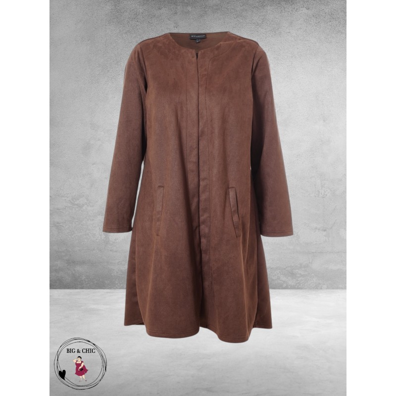 STUDIO Cardigan Suède Neomi Bruin