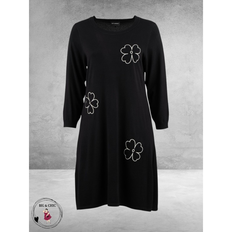 STUDIO Gebreide Jurk Noelle Zwart