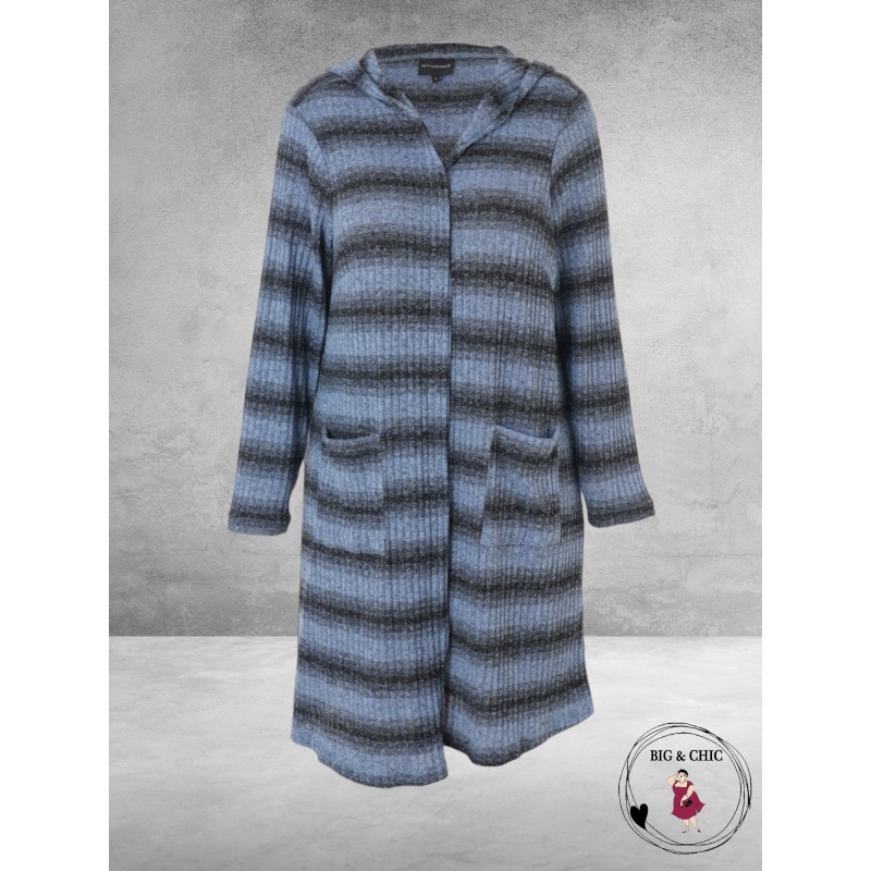 Studio Vest/Cardigan Marlene Blue Stripe