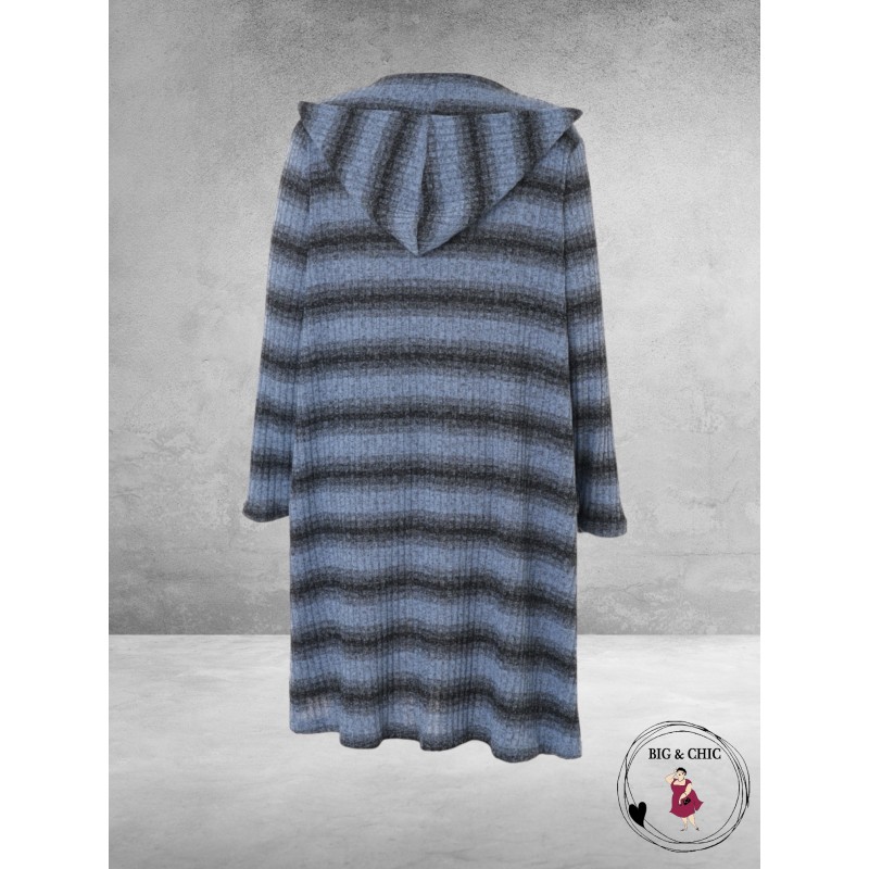 Studio Vest/Cardigan Marlene Blue Stripe