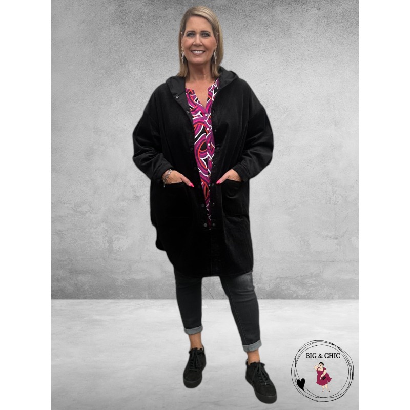 STUDIO Rib Jas Agnete Zwart