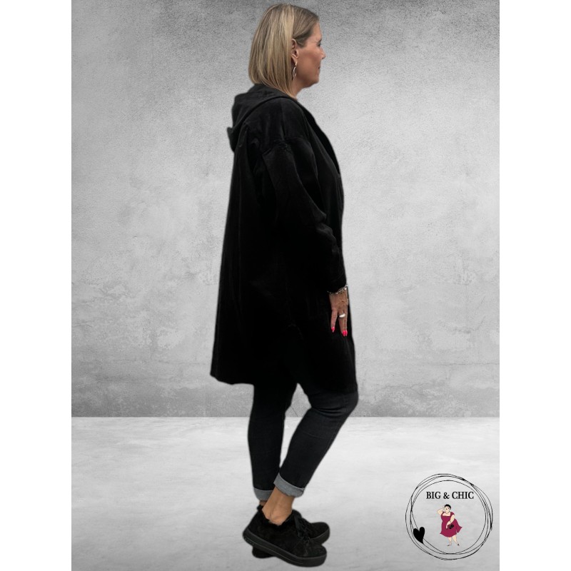 STUDIO Rib Jas Agnete Zwart