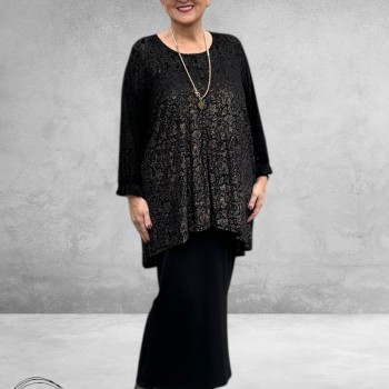 STUDIO Tuniek Harriet Zwart/Goud